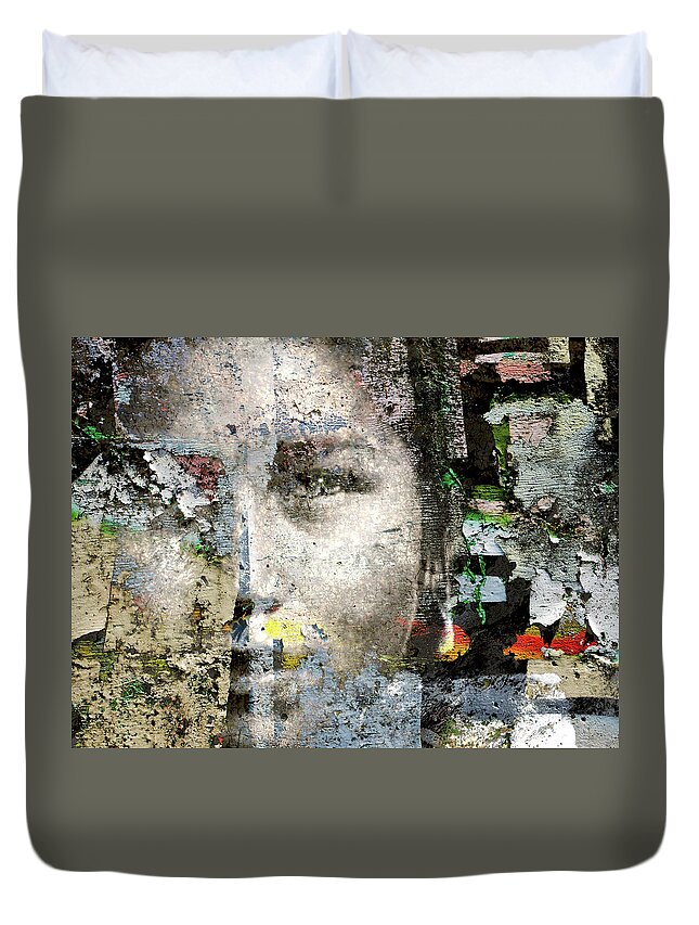 Wall Art Duvet Cover featuring the photograph Cover Up #1 by Ed Hall