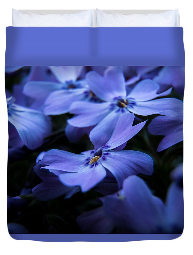Jay Stockhaus Duvet Cover featuring the photograph Creeping Phlox by Jay Stockhaus