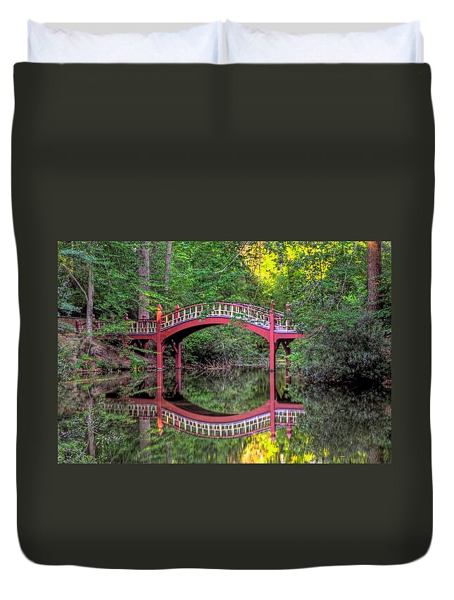 Crim Dell Duvet Cover featuring the photograph Crim Dell Summer by Jerry Gammon