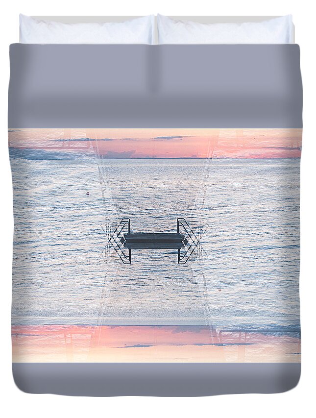 Abstract Duvet Cover featuring the photograph Crossover by Marcus Karlsson Sall