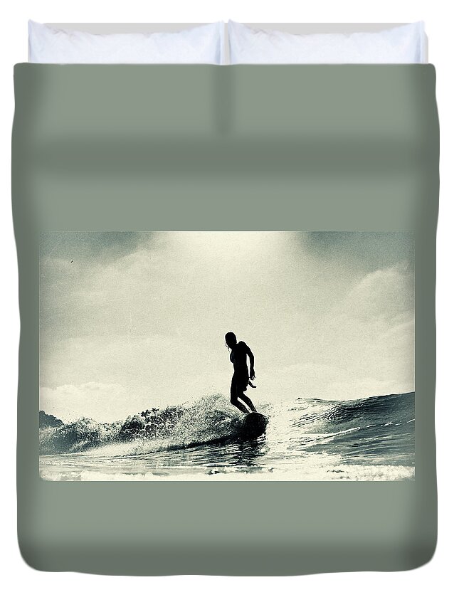 Surfing Duvet Cover featuring the photograph Cruise Control by Nik West