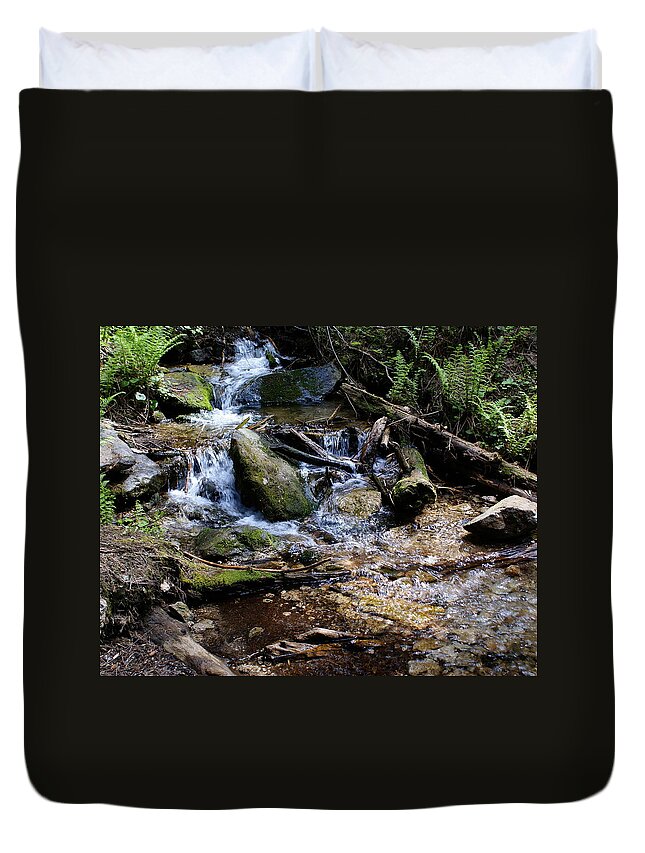 Nature Duvet Cover featuring the photograph Crystal Clear Creek by Ben Upham III