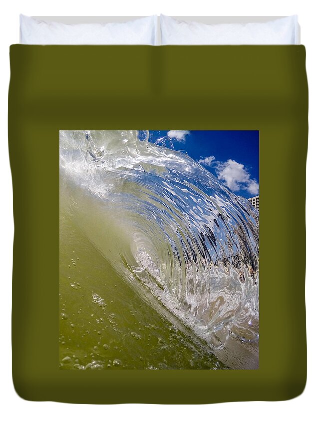 Daytona Duvet Cover featuring the photograph Crystal Wave by David Hart
