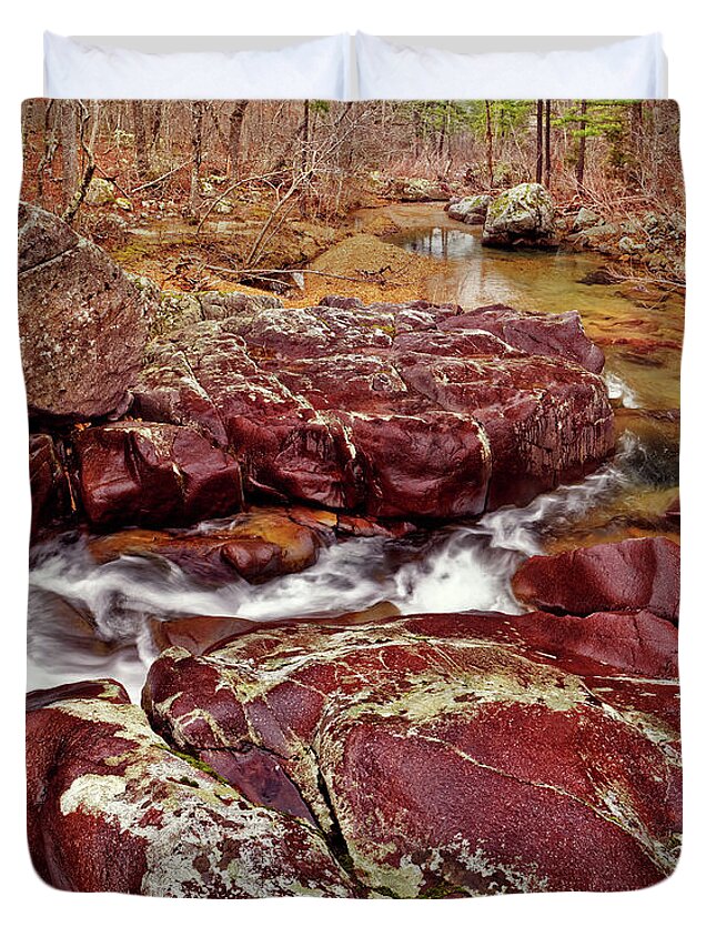 2016 Duvet Cover featuring the photograph Cub Creek Shut-ins by Robert Charity