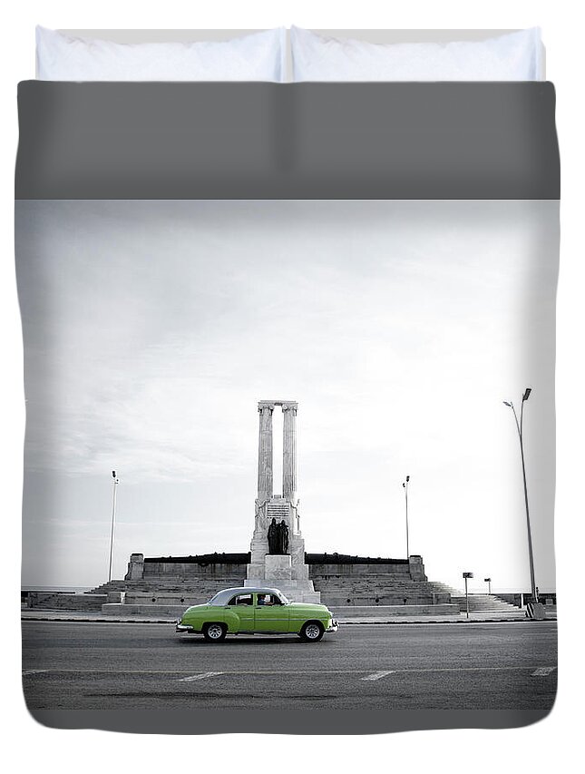 Cuba Duvet Cover featuring the photograph Cuba #1 by David Chasey