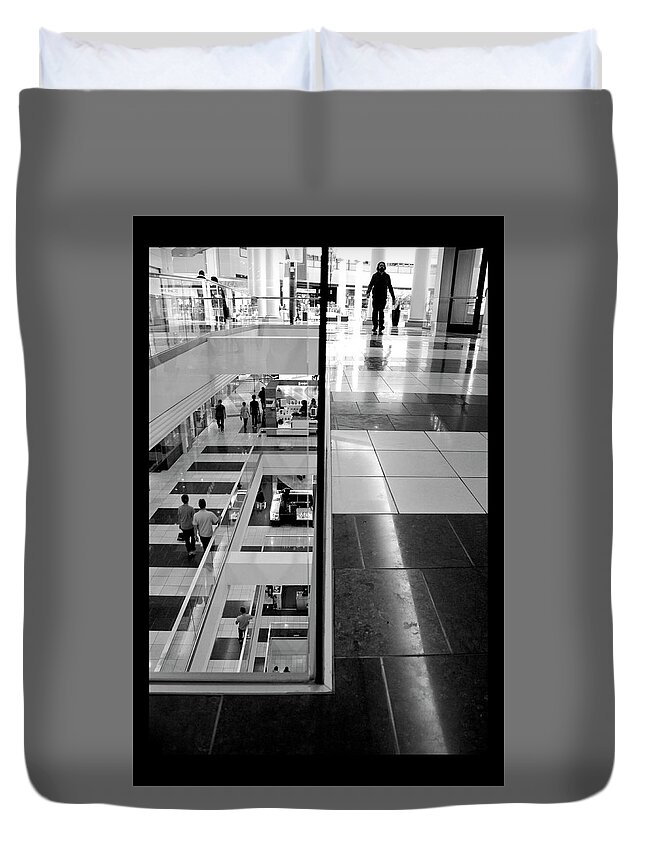 Shape Layering Duvet Cover featuring the photograph Culture Center by Markus Blaus