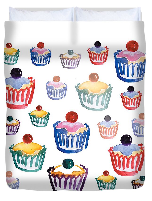 Cupcake Crazy Duvet Cover For Sale By Sarah Hough