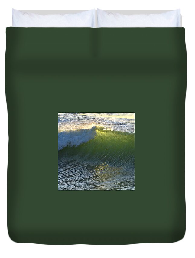  Duvet Cover featuring the photograph Curling by Dean Ferreira