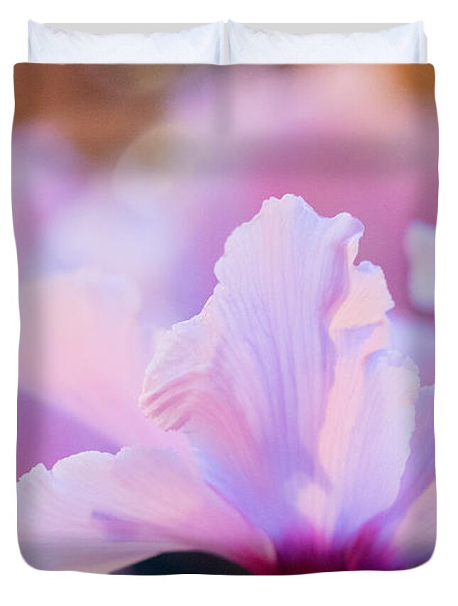 Cyclamen Duvet Cover featuring the photograph Cyclamen by Cathy Donohoue