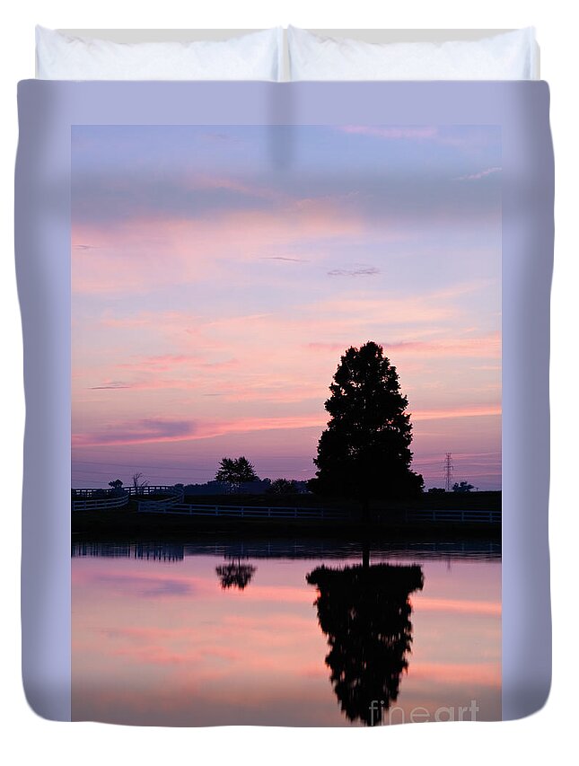 Sunset Duvet Cover featuring the photograph D008541 by Daniel Dempster