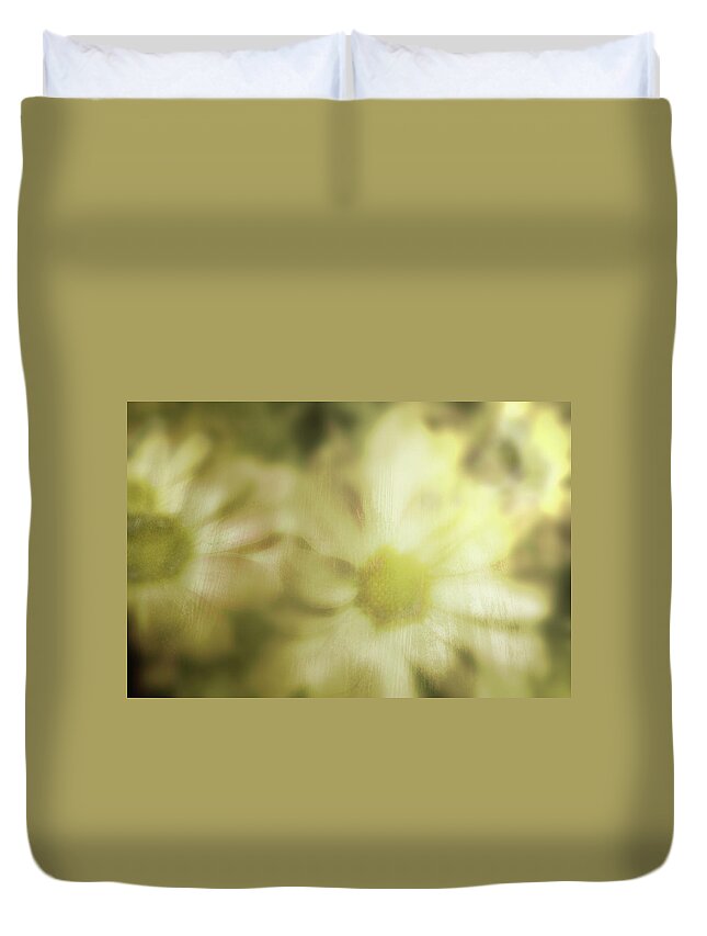  Duvet Cover featuring the photograph Daisies by Gray Artus