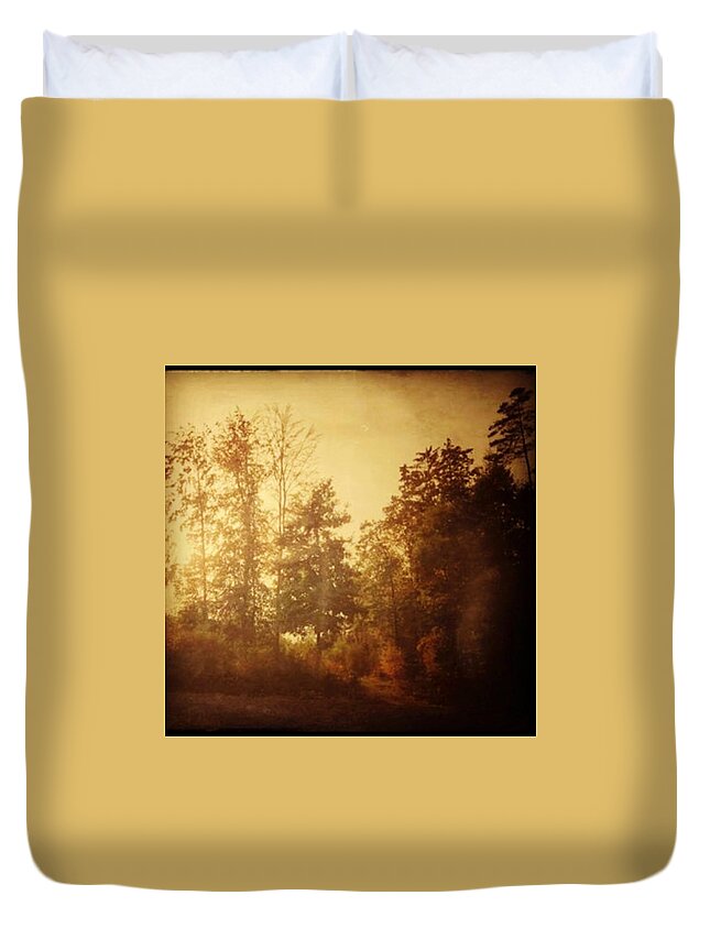 Lumia1520 Duvet Cover featuring the photograph Damals.

#herbst #nostalgie #autumn by Mandy Tabatt