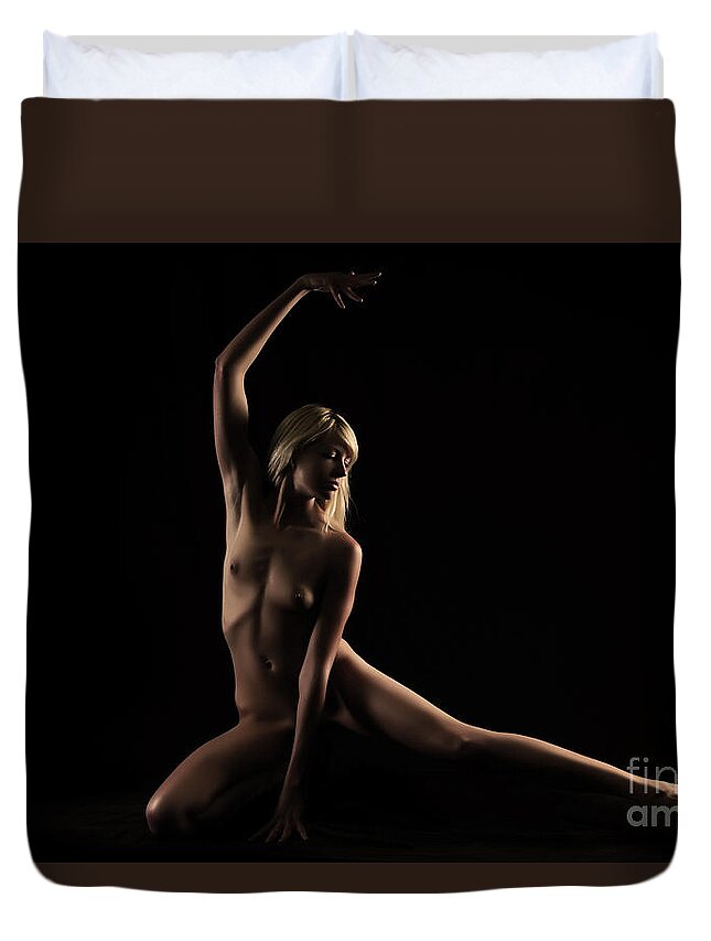 Artistic Photographs Duvet Cover featuring the photograph Dance in solitary by Robert WK Clark