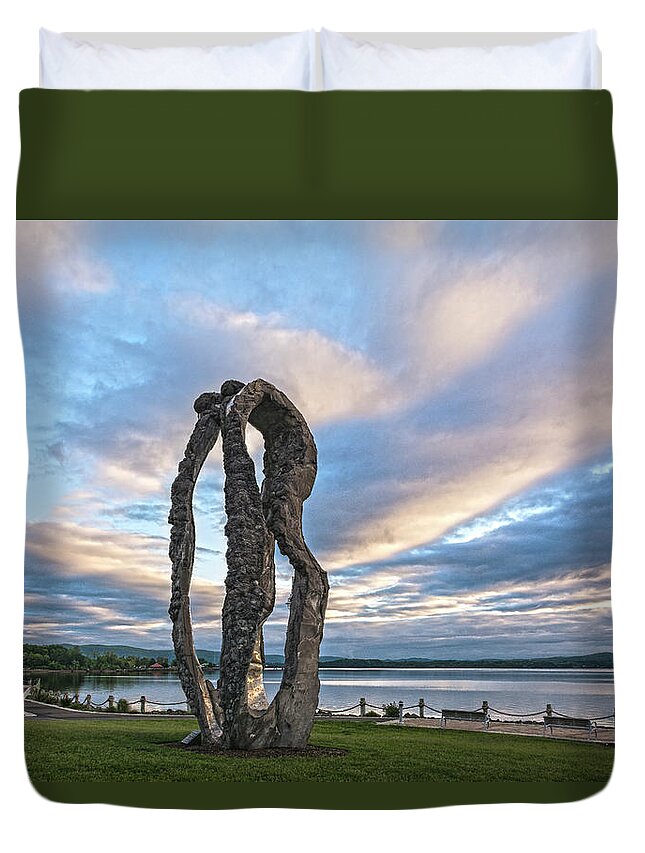 Dawn Duvet Cover featuring the photograph Dancing At Dawn by Angelo Marcialis