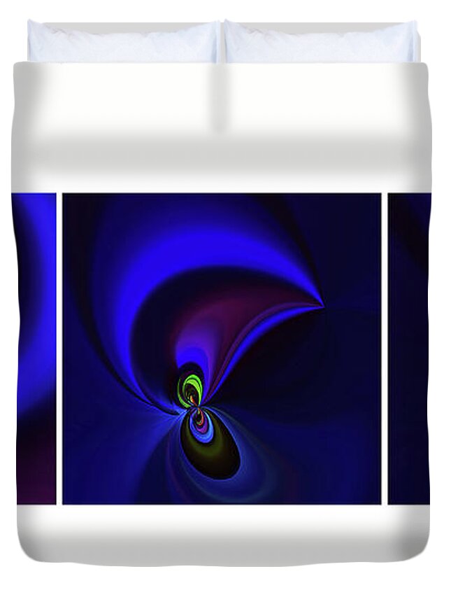 Abstract Duvet Cover featuring the photograph Dancing by Elaine Hunter