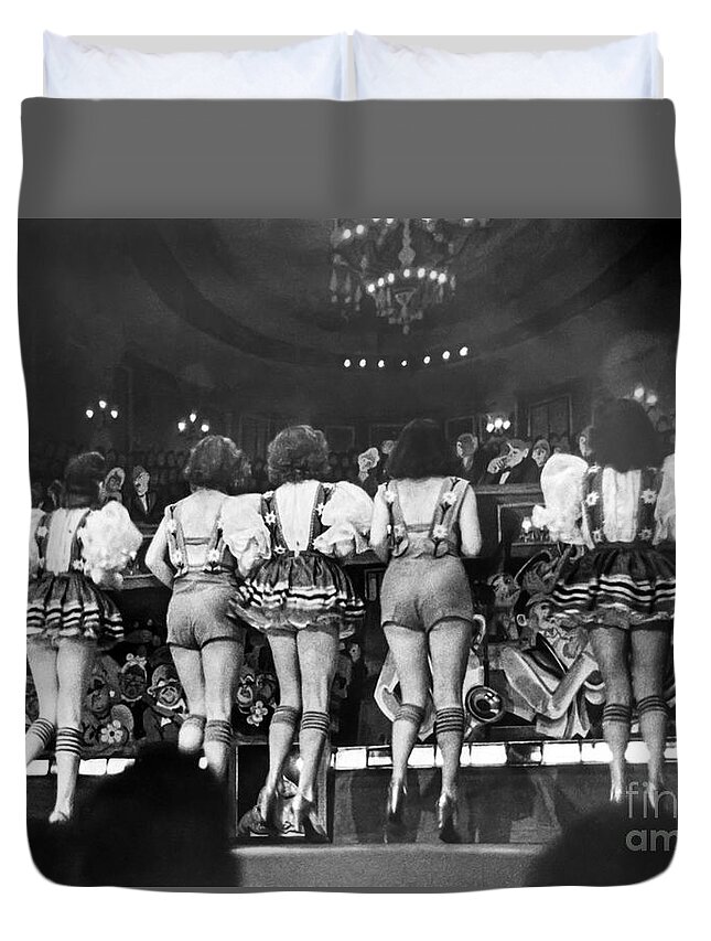Germany Duvet Cover featuring the photograph Dancing Girls in Germany by Sad Hill - Bizarre Los Angeles Archive