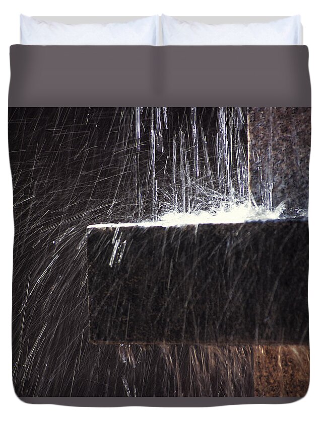 Photography Duvet Cover featuring the photograph Dancing H2O by Doug Davidson