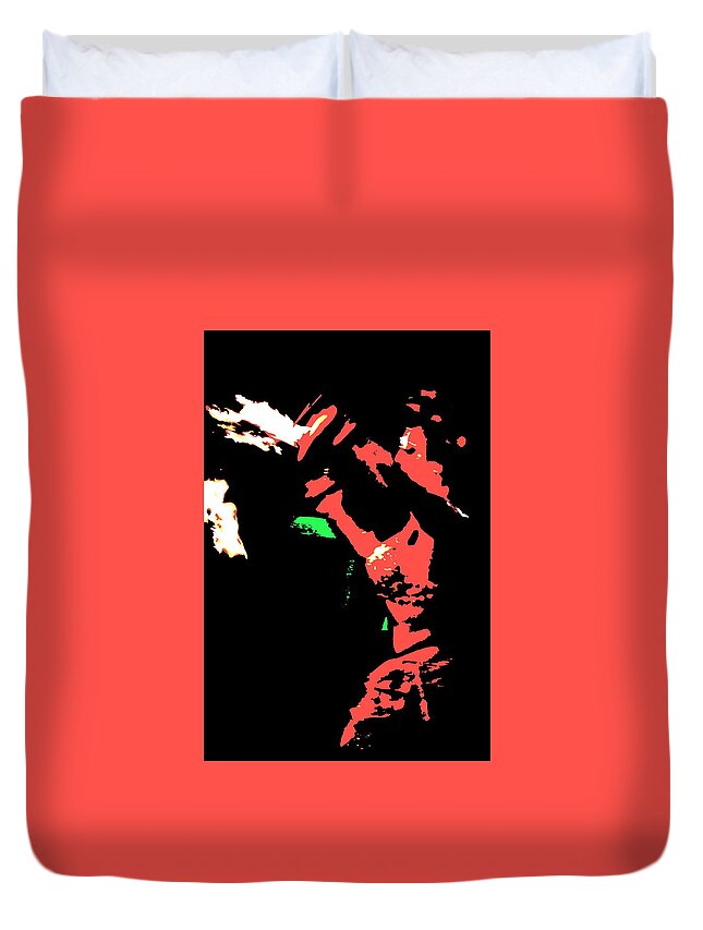 Dancer Duvet Cover featuring the photograph Dancing With Fire by Elton Hazel