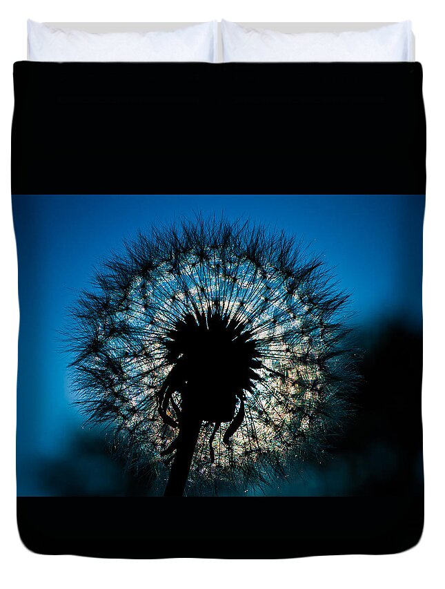 Dandelion Duvet Cover featuring the photograph Dandelion Dream by Jason Moynihan