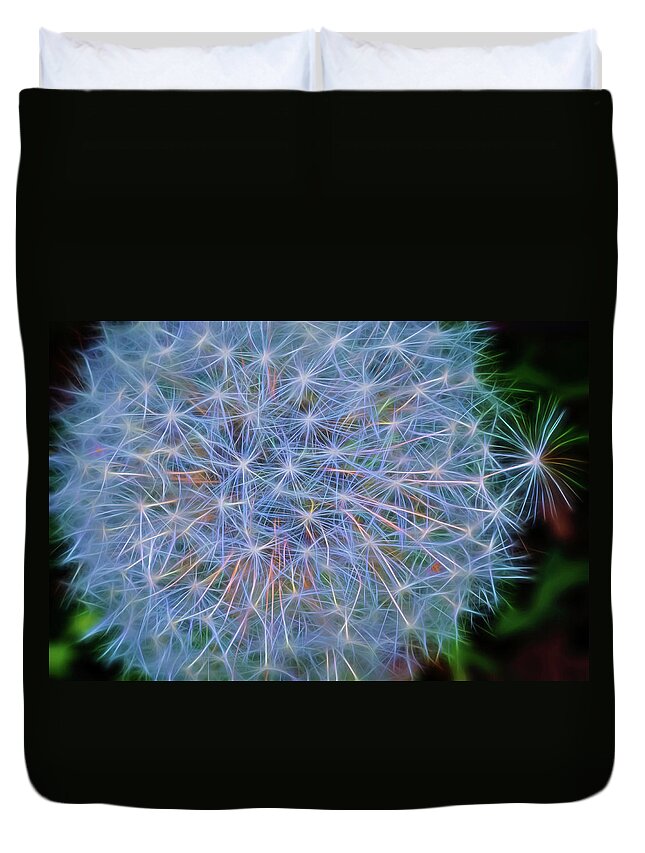 Abstract Duvet Cover featuring the photograph Dandy by Cathy Kovarik