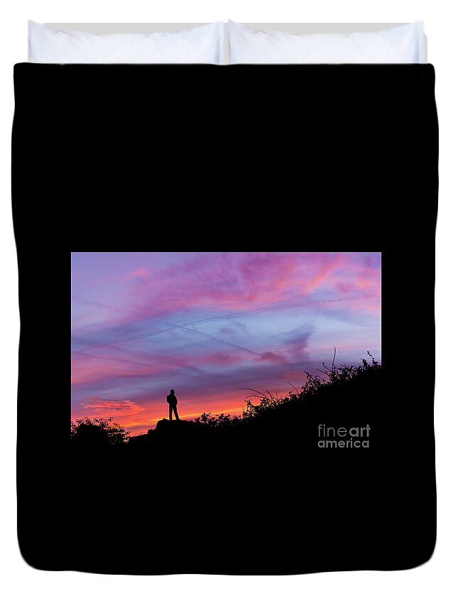 Sunrise Duvet Cover featuring the photograph Day Dreaming by Steve Purnell
