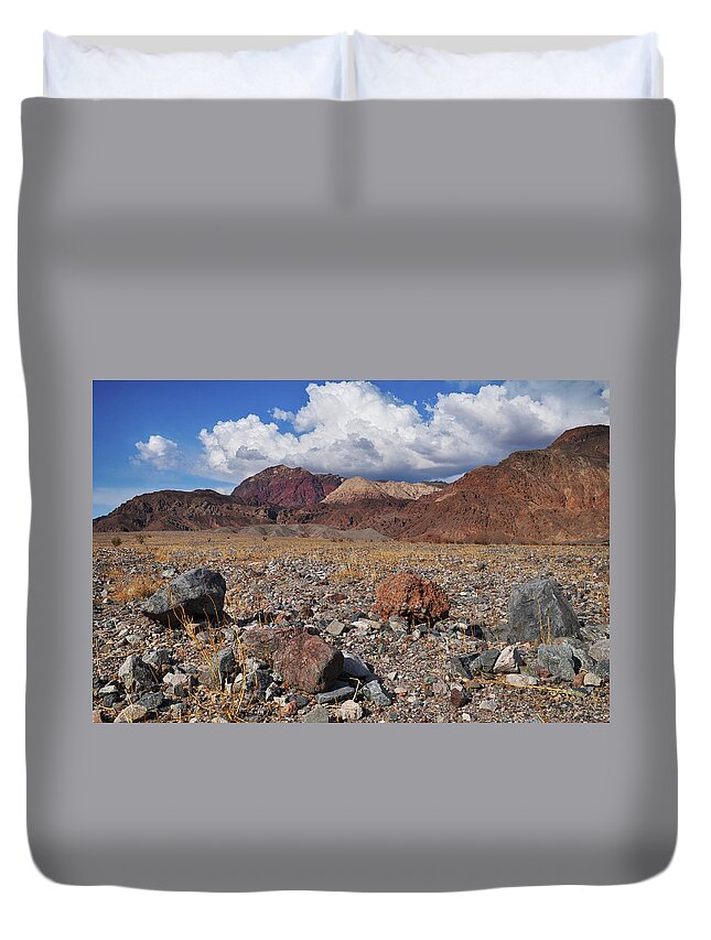 Death Valley National Park Duvet Cover featuring the photograph Death Valley National Park Basin by Kyle Hanson
