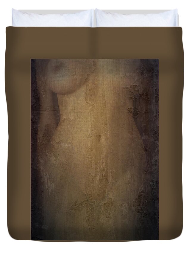 Abstract Duvet Cover featuring the photograph Decaying Memory by Scott Wyatt