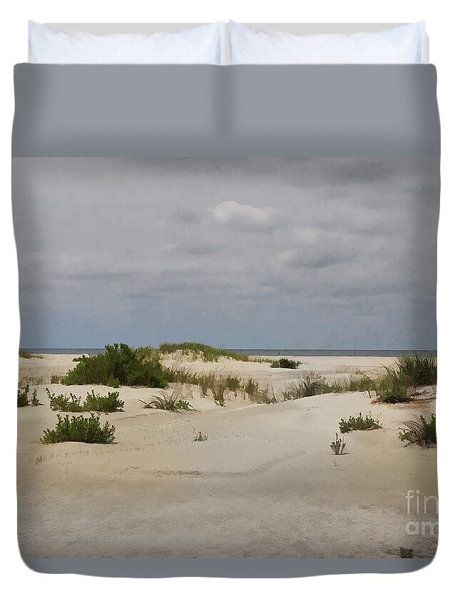 Sand Dunes Duvet Cover featuring the photograph Delightful Dunes by Roberta Byram