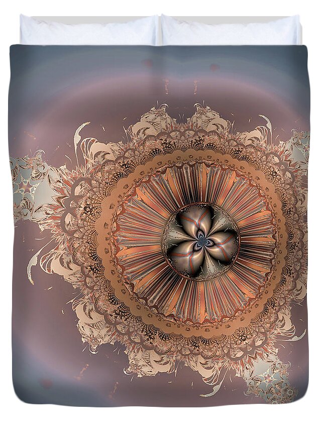 Digital Duvet Cover featuring the digital art Denizen of the Deep 19 by Claude McCoy