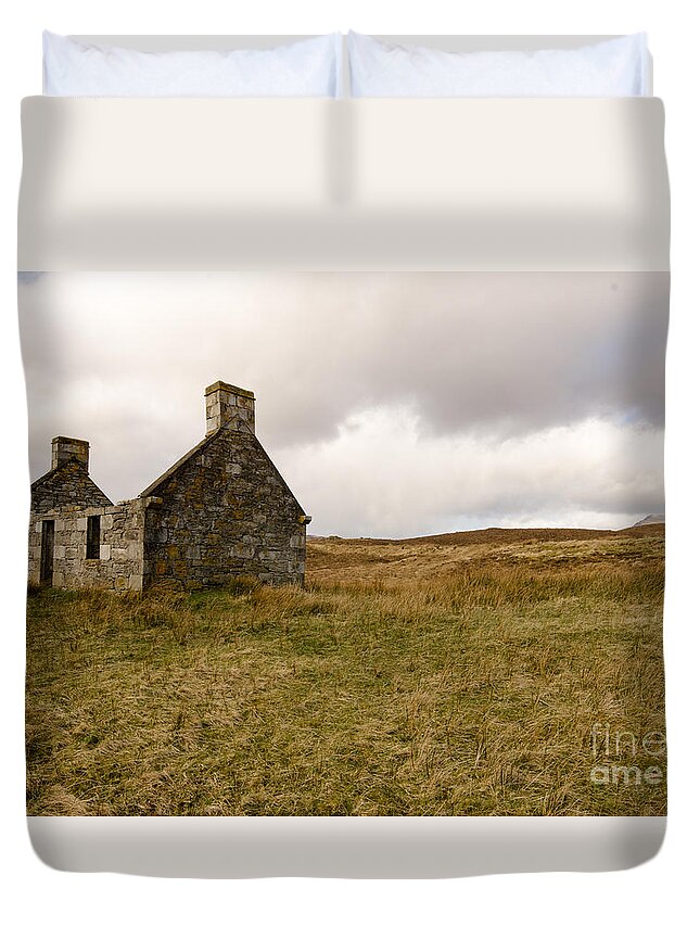 Scotland Duvet Cover featuring the photograph Derelict by Smart Aviation