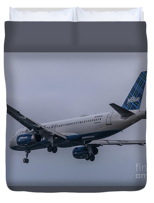 Jet Blue Duvet Cover featuring the photograph Destination Charleston by Dale Powell