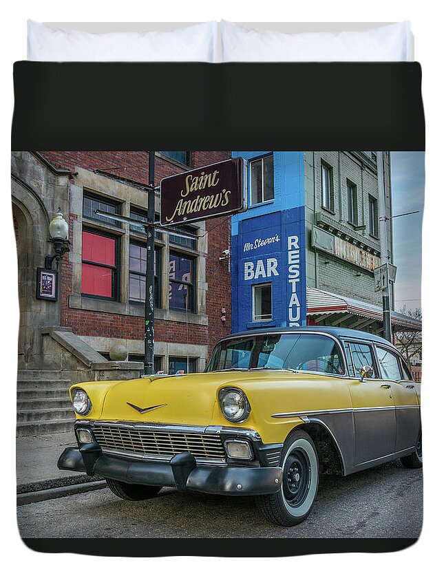 Chevrolet Duvet Cover featuring the photograph Detroit Classic by Pravin Sitaraman