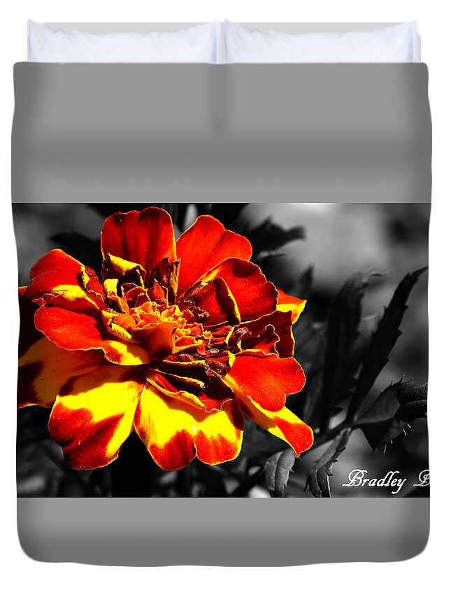 Selected Color Duvet Cover featuring the photograph Disappointing Love by Bradley Dever