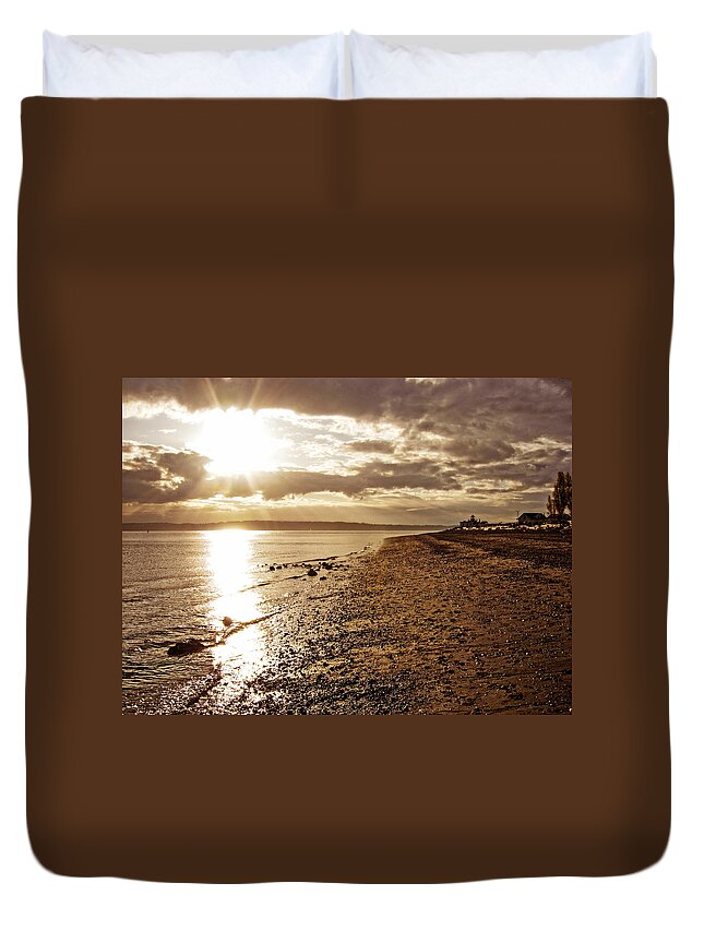 Park Duvet Cover featuring the photograph Discovery Park Sunset 4 by Pelo Blanco Photo