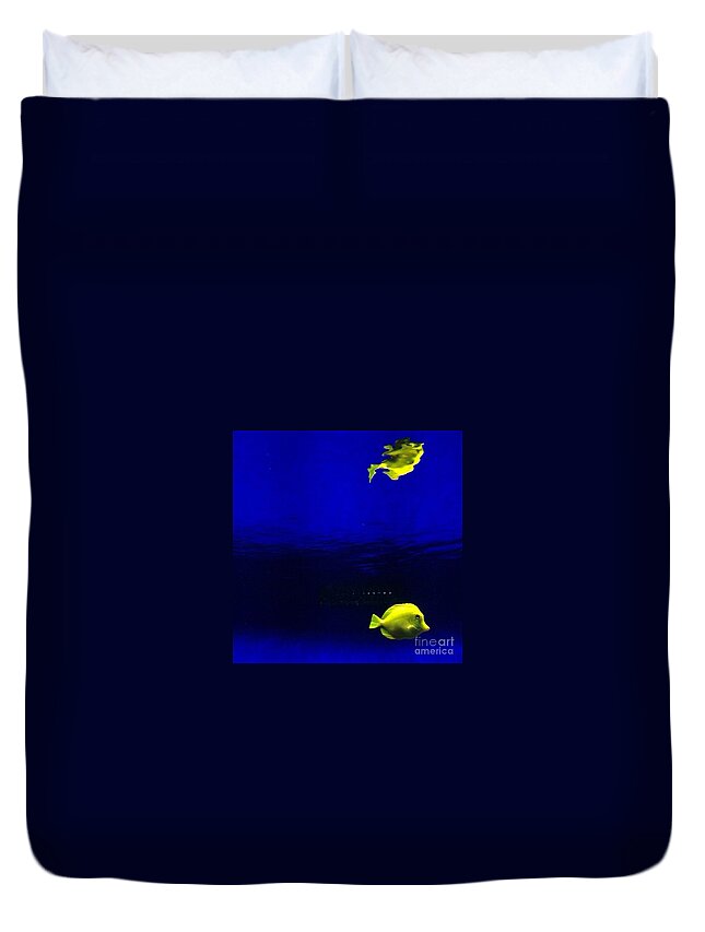 Fish Duvet Cover featuring the photograph Distortion by Denise Railey