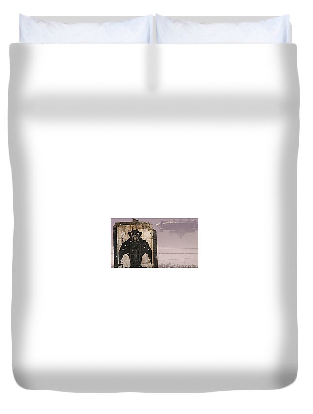 District 9 Duvet Cover featuring the digital art District 9 by Maye Loeser