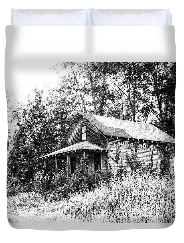 Store Duvet Cover featuring the photograph Dixon Grocery by Nicki McManus