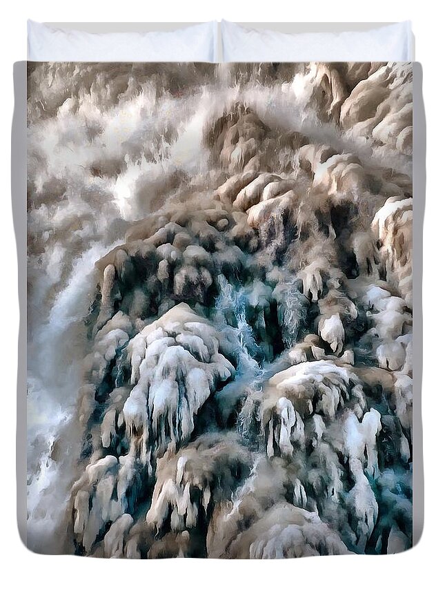 Dods Duvet Cover featuring the photograph Dog Falls by Jim Proctor