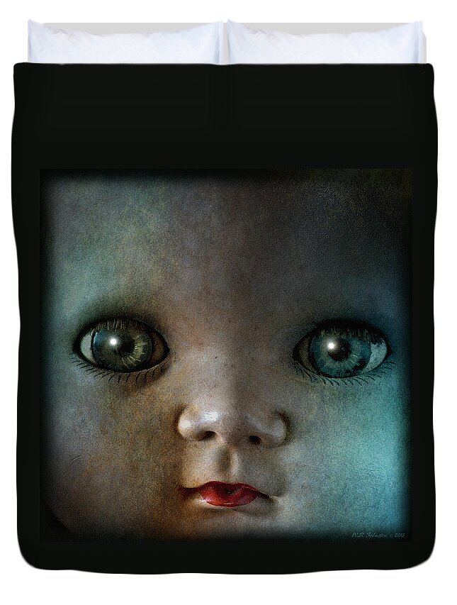 Doll Duvet Cover featuring the photograph Dollface by WB Johnston