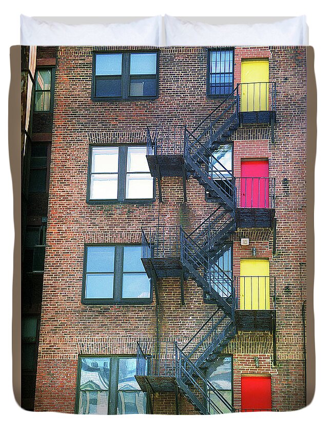 Door Duvet Cover featuring the photograph Door Diversity by Ted Keller