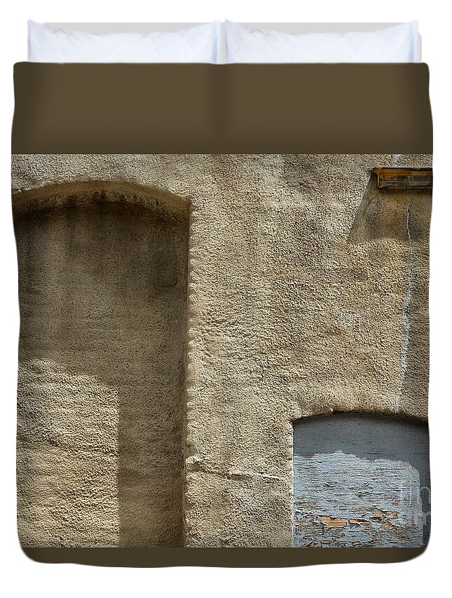 Building Duvet Cover featuring the photograph Door No More by Dan Holm