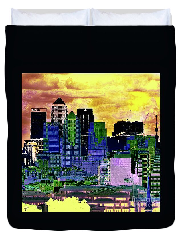 Buildings Duvet Cover featuring the photograph Double Accounting by LemonArt Photography