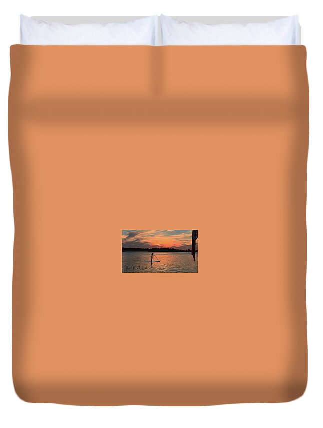 Doug Hobson Duvet Cover featuring the photograph Doug Hobson, Red Rock Lake by Tom Janca