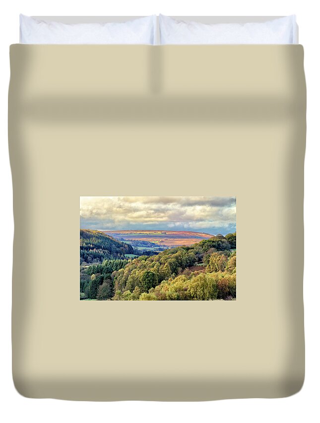 Yorkshire Duvet Cover featuring the photograph Douthwaite Dale by Mark Egerton