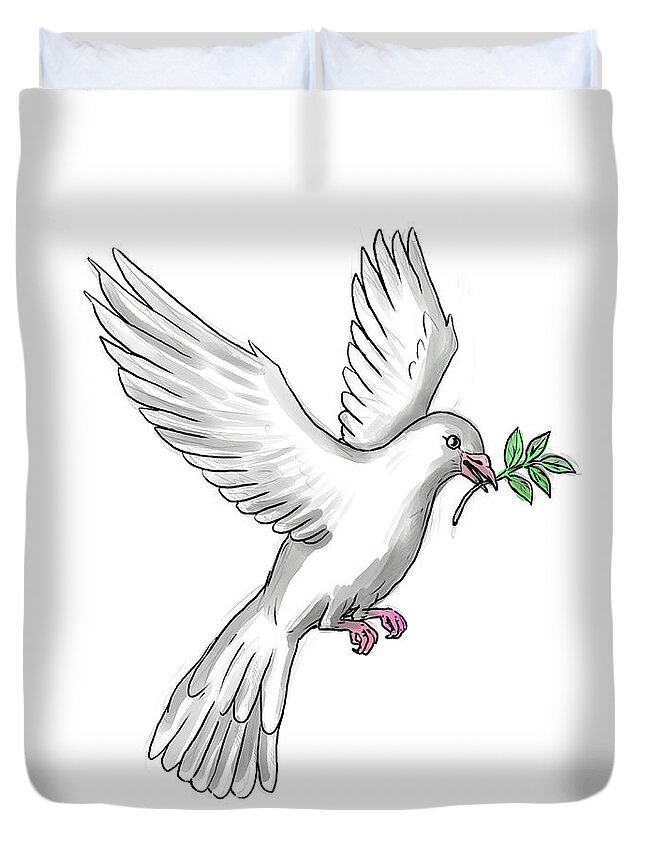 dove carrying an olive branch - Clip Art Library