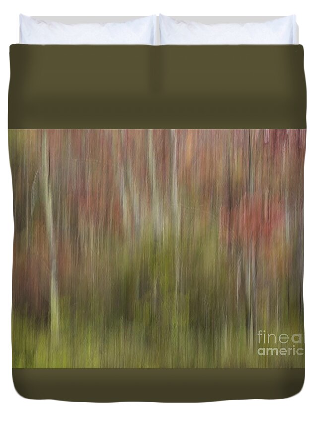 Vertical Pan Duvet Cover featuring the photograph Down by the River II by Lili Feinstein