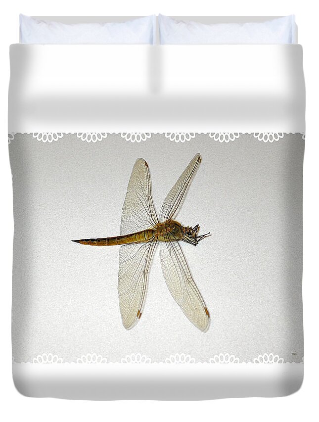Dragonfly Duvet Cover featuring the photograph Dragonfly Collection. Image 5.5 by Oksana Semenchenko