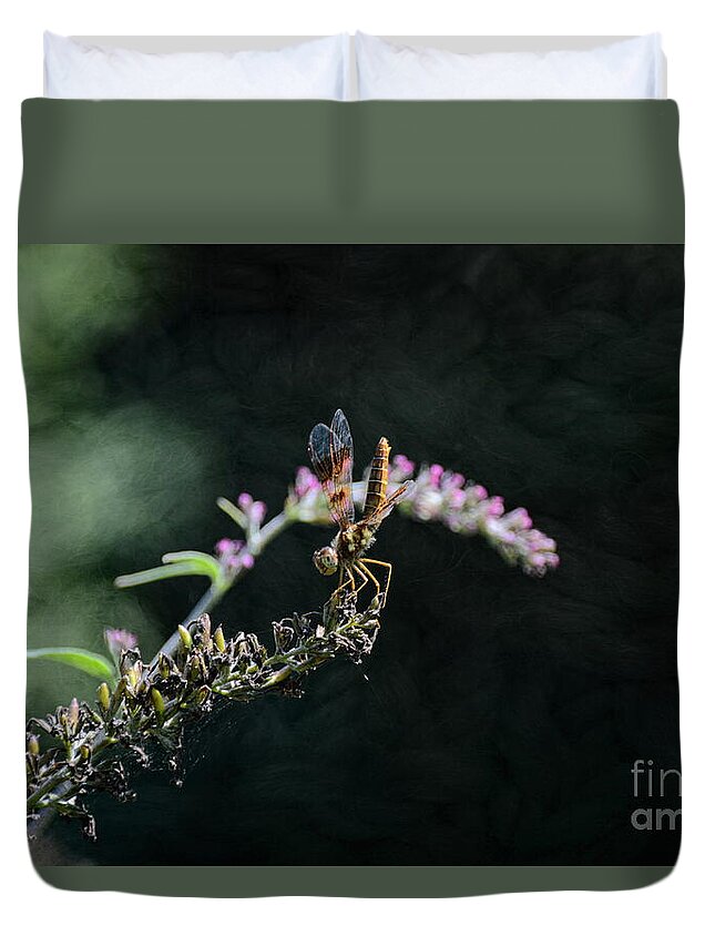 America Duvet Cover featuring the photograph Dragonfly II by Robyn King