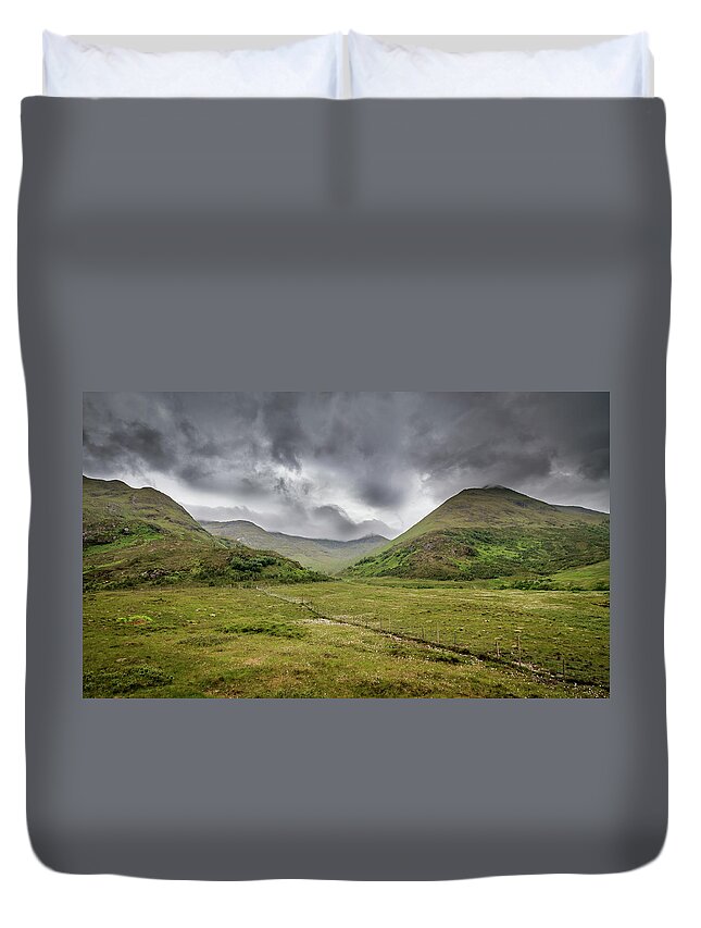 Europe Duvet Cover featuring the photograph Dramatic highlands by Fabio Gomes Freitas