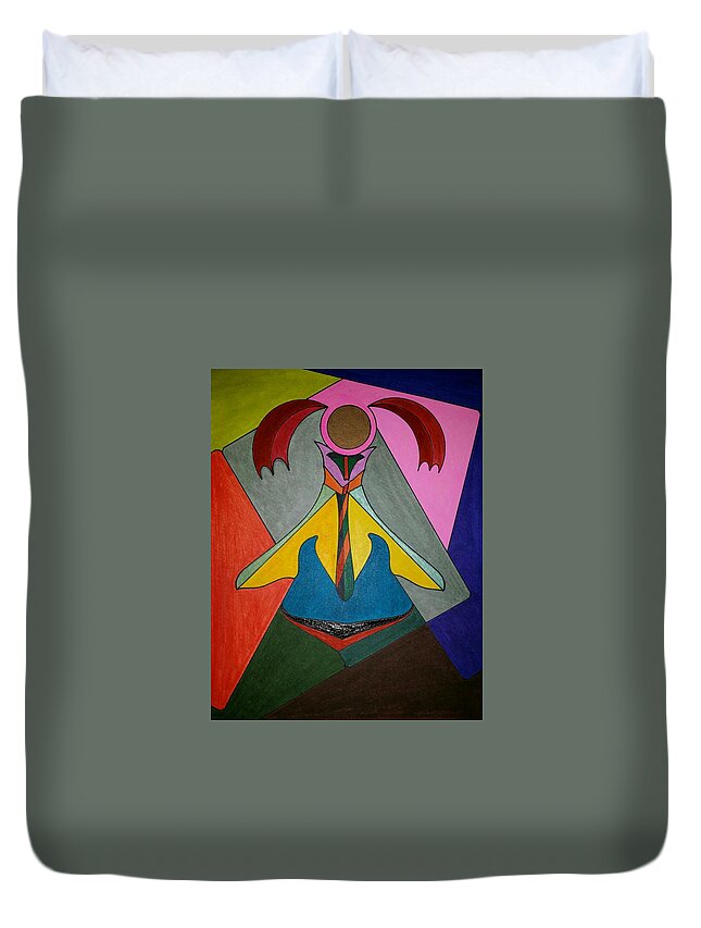  Duvet Cover featuring the painting Dream 300 by S S-ray